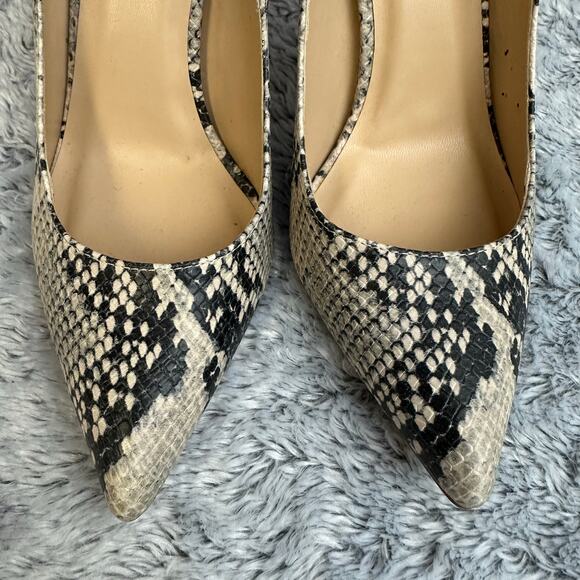 Steve Madden Adella Snake Print Pointed Toe Heels Slip On Pumps Size 9M - Picture 4 of 9